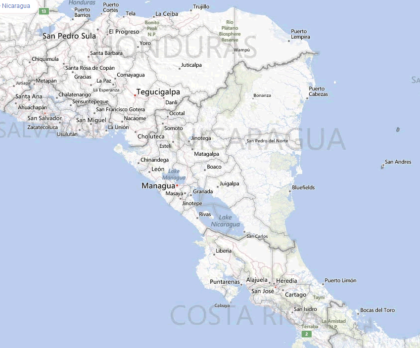 nicaragua karten